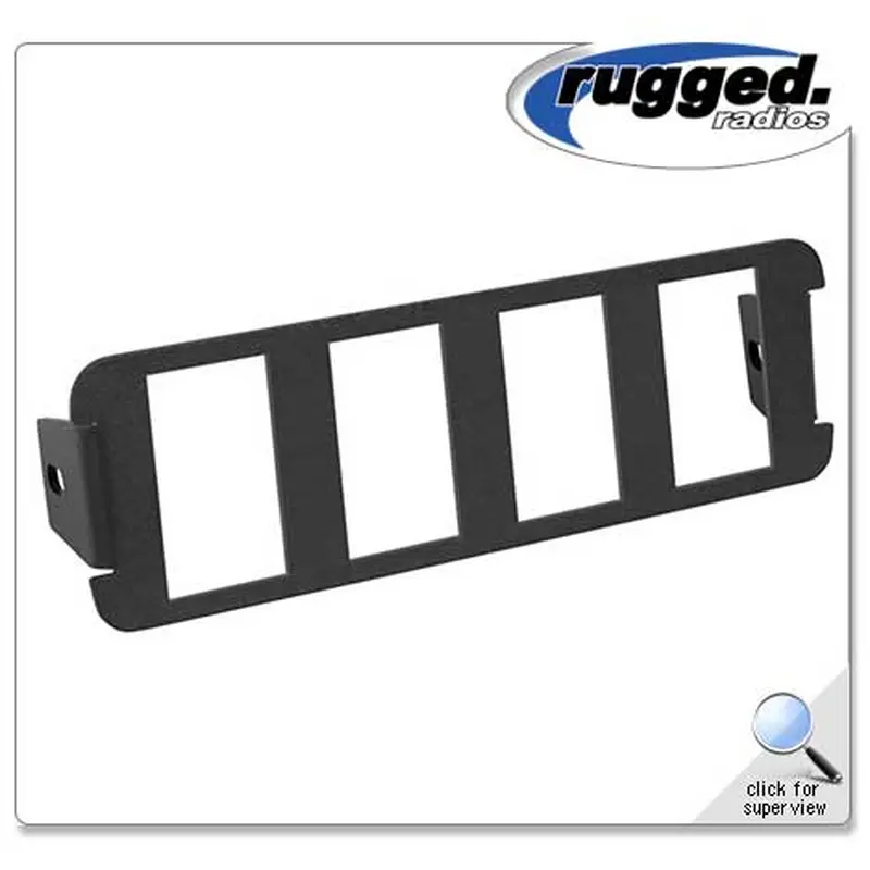 4 Switch Panel for RM-60 Mounts By Rugged Radio