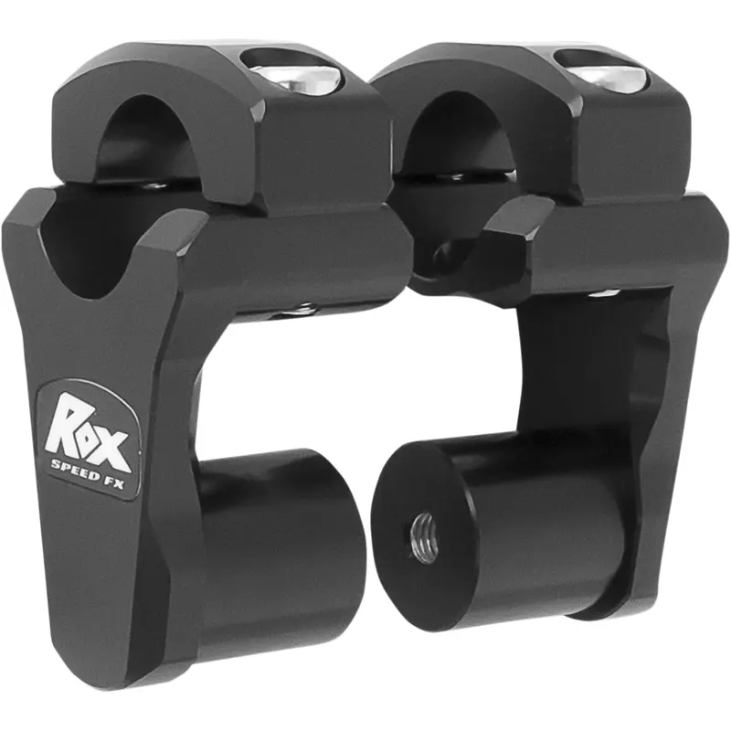 ROX SPEED FX Risers - Pivoting - 2" - Oversized Handlebars - Black 1R-P2PPK