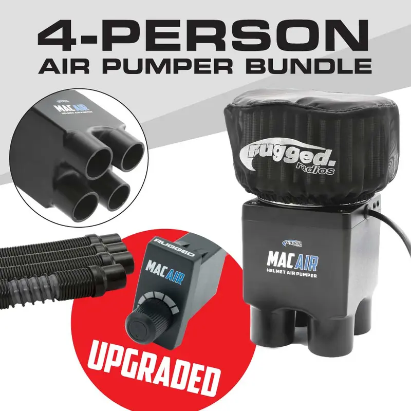 MAC AIR 4-PERSON HELMET AIR PUMPER (BUNDLE)