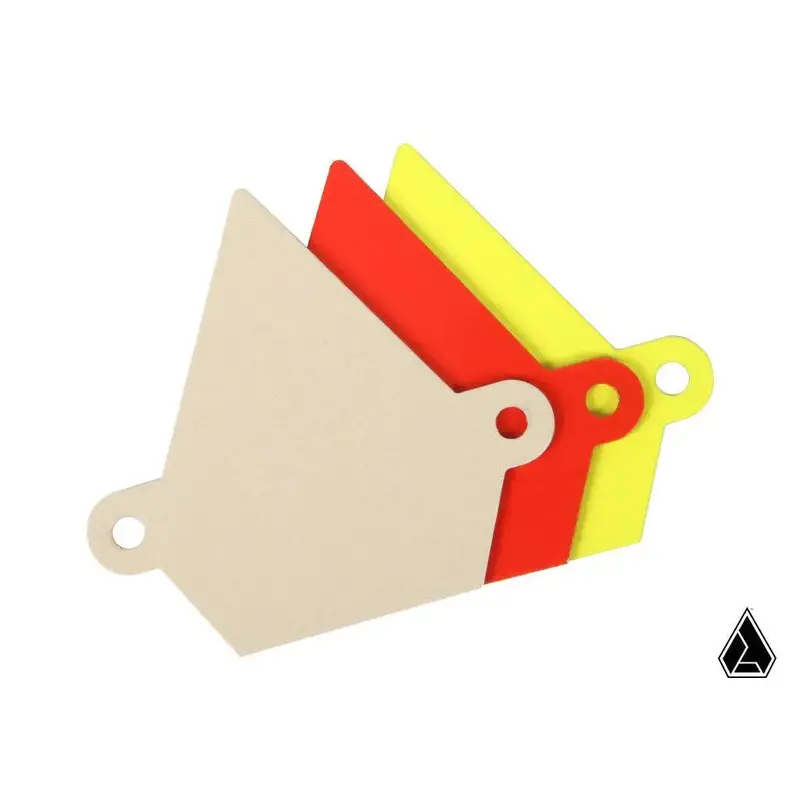 ASSAULT INDUSTRIES COLORED LOGO BACK PLATE (MAVERICK X3 SHOCK TOWER BRACE ONLY)