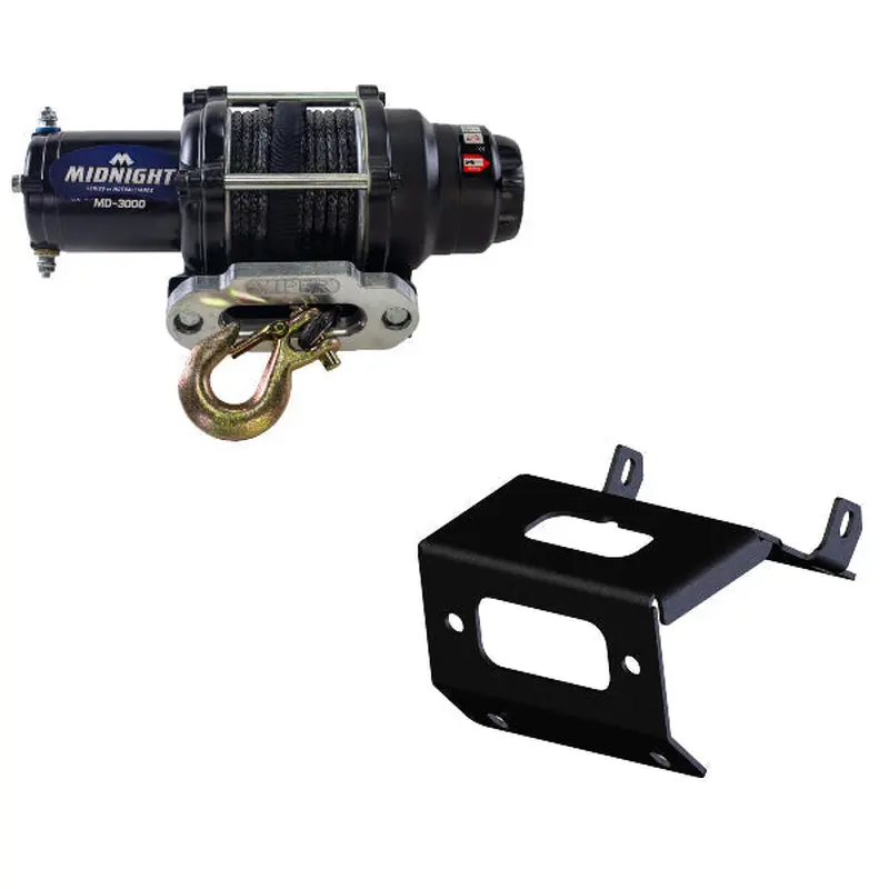 3000LB Viper Midnight Synthetic Rope Winch Kit For The Honda Rancher TRX420 TE**