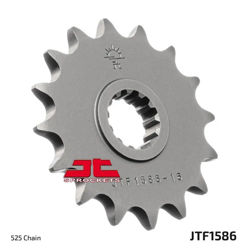 JT Sprockets Front Steel Countershaft Sprocket 16 Tooth 16T 525 Chain