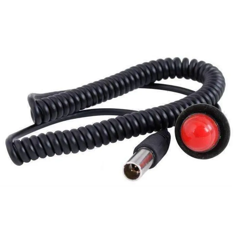 HOLE MOUNT STEERING WHEEL PUSH TO TALK (PTT) WITH COIL CORD FOR CAR HARNESSES