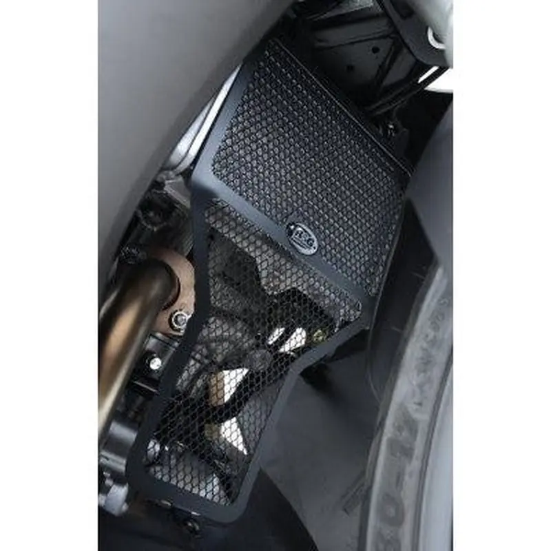 R&G Racing Black Aluminum Radiator Guard For 2014-2018 Yamaha YZF-R125 RAD0174BK