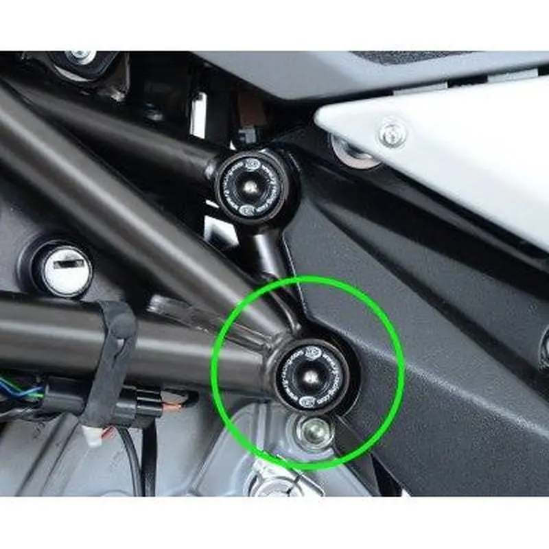 R&G Racing Black Lower Trellis Frame Plug For 2013-2019 MV Agusta Brutale 800