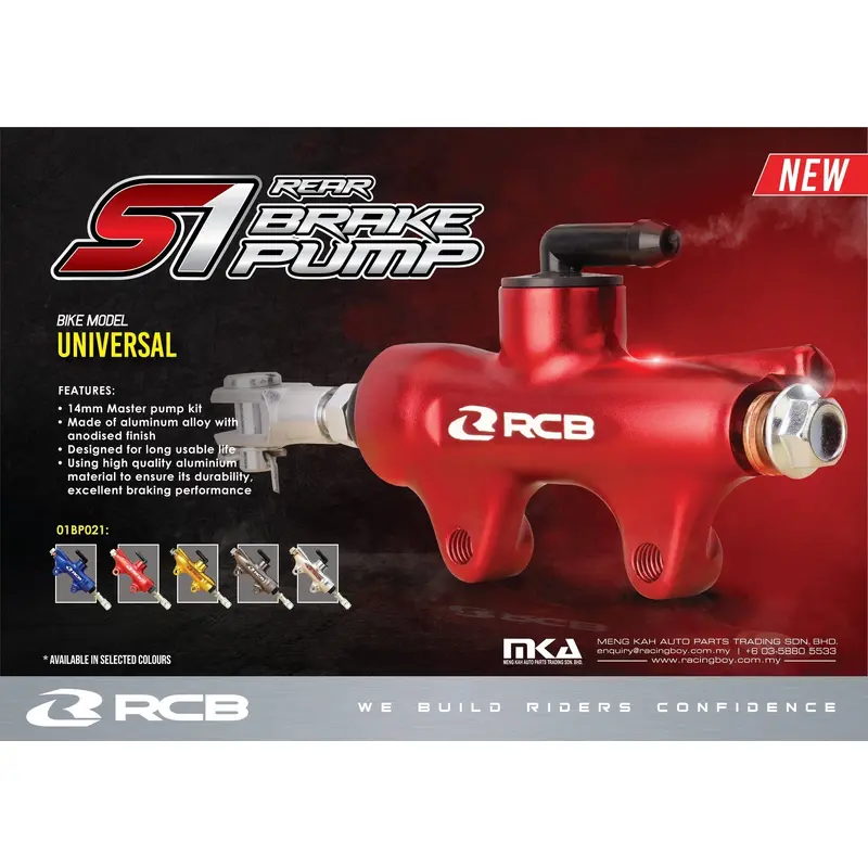 Racing Boy Rear brake pump 14mm