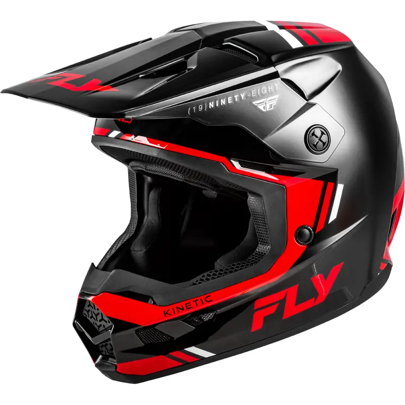 Kinetic Verdict Helmet Black/Red/White Lg