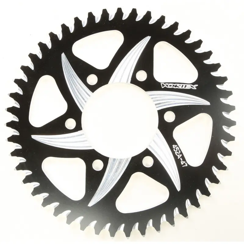 VORTEX CAT5 REAR ALUMINUM SPROCKET BLACK 47T 452AZK-47