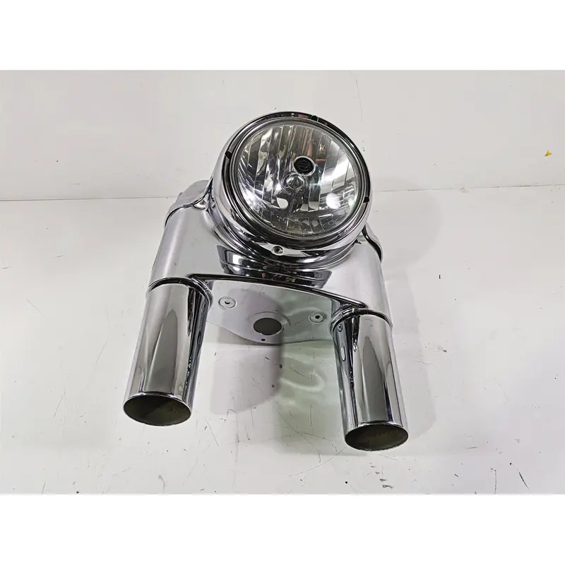 2012 Harley FLD Dyna Switchback Headlight Chrome Nacelle Set 61400078 57200024