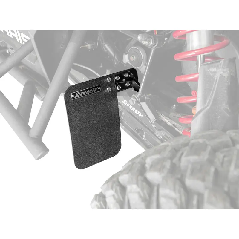 SuperATV Rear Trailing Arm Guards / Mud Flaps for Polaris RZR XP Turbo (2016+)