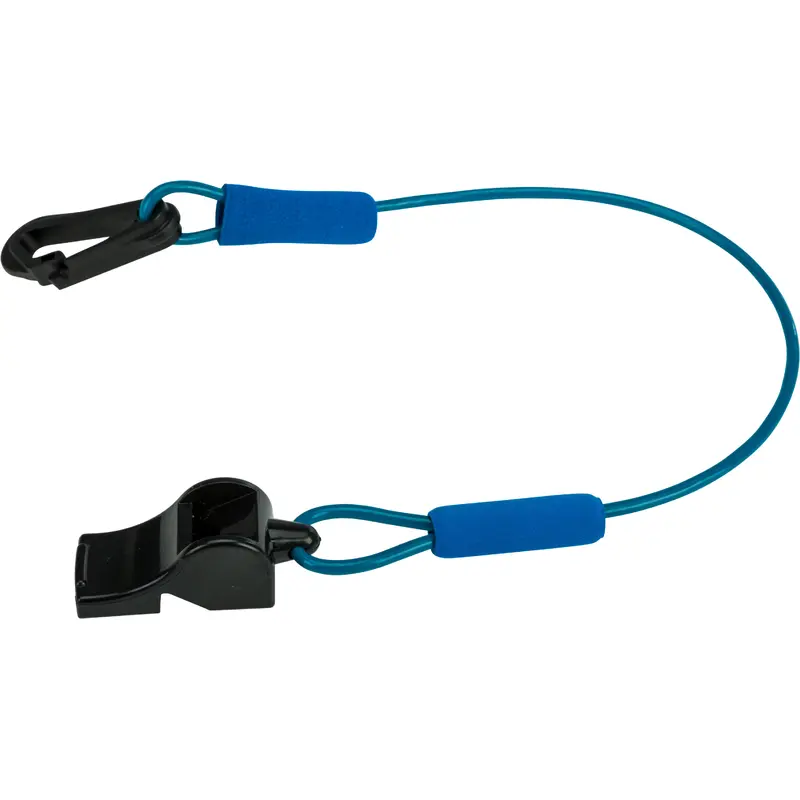 WPS FLOATING WHISTLE W/LANYARD (BLUE) LVW-17 BLUE