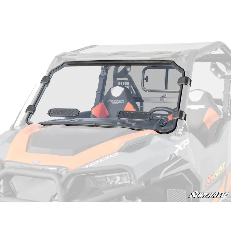 SuperATV Polaris General Scratch-Resistant Vented Full Windshield