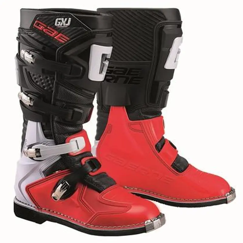GXJ Junior MX Boots - Black / Red