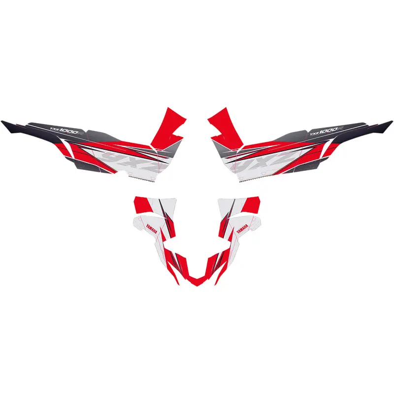 D'COR YAMAHA YXZ COMPLETE GRAPHIC KIT GREY/RED 20-50-468