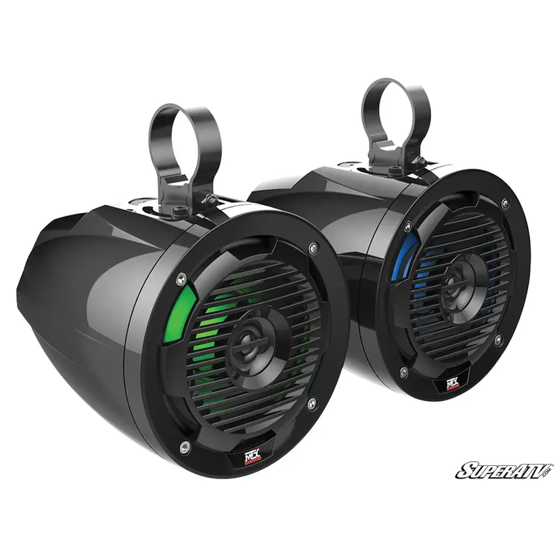 CLEARANCE - MTX MUD65PL UTV SPEAKERS WITH LED LIGHTS
