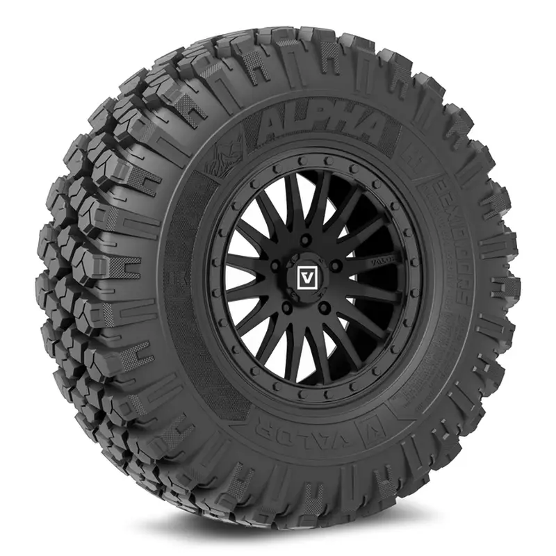 Valor Alpha on 15x8 V06 SB UTV Wheel and Tire Kit For Polaris Pro R and Turbo R