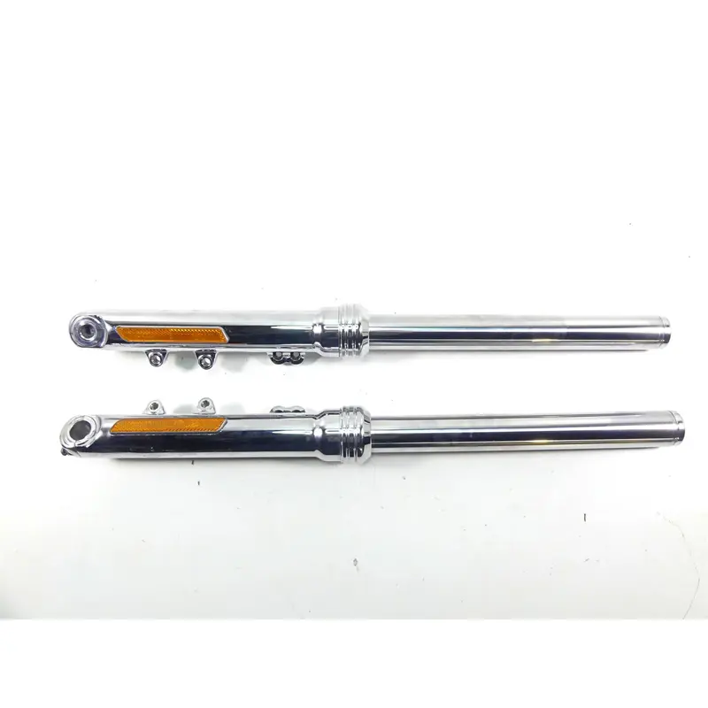 2005 Harley VRSCSE CVO V-Rod 49mm Chrome Front Fork Leg Set 46784-05A 46785-05A