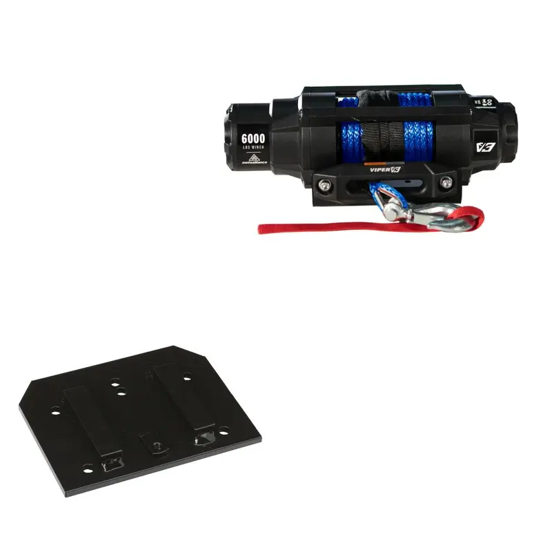 Viper 6000lbs V3 Winch Blue Rope With Mount For Arctic Cat 650 2005-2008