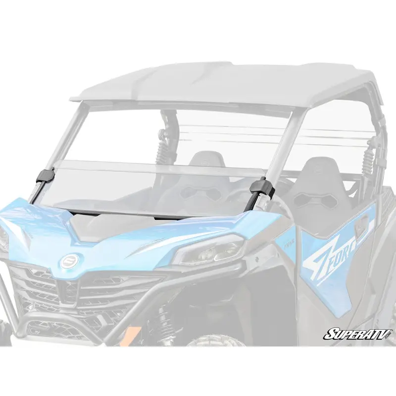 SuperATV CFMOTO ZForce 950 Trail Scratch-Resistant Half Windshield