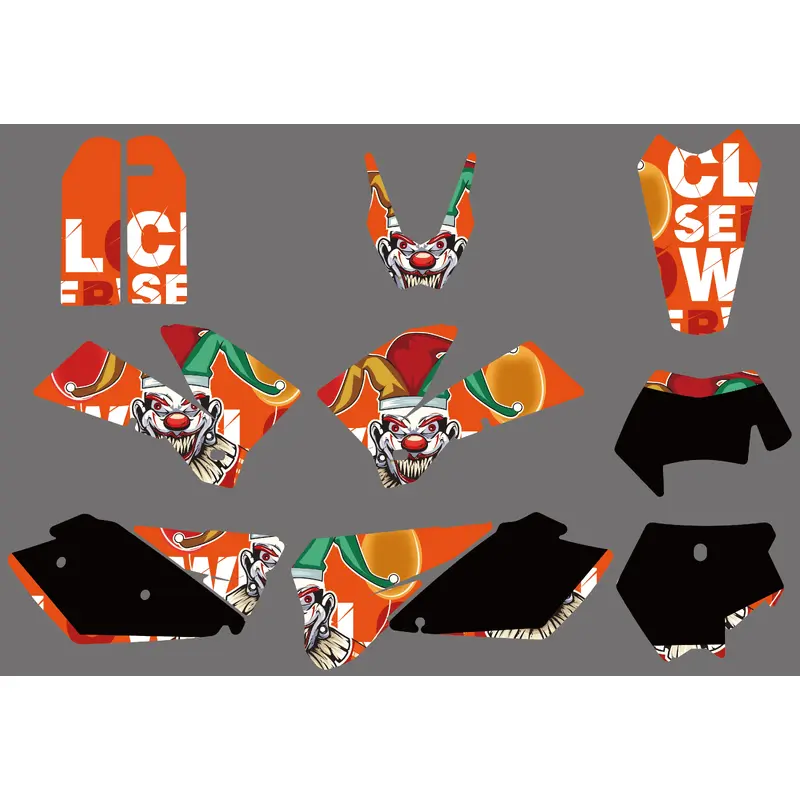 Full Graphic Decal Stickers Kit For KTM EXC 2005-2007