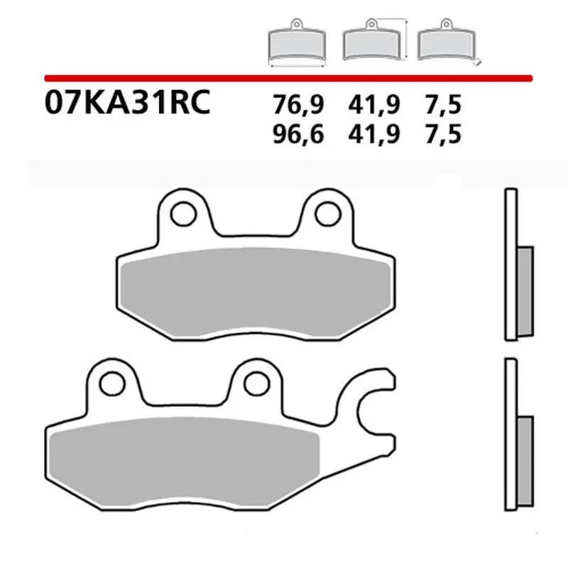 Brembo Ninja 250-400 race brake pads  - Track Road