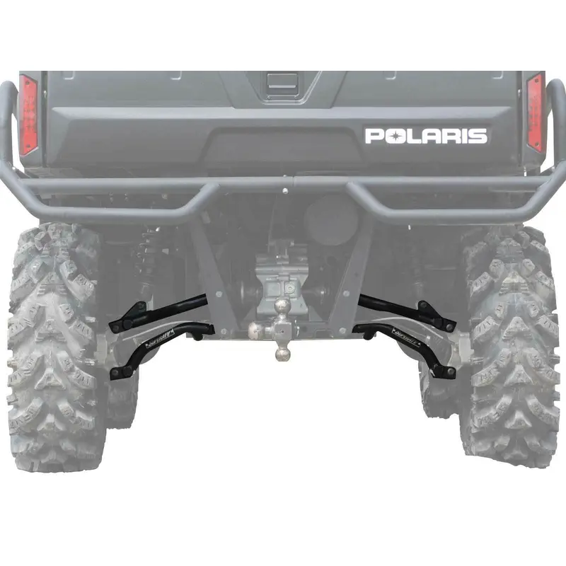 SuperATV High Clearance REAR A Arms for Polaris Ranger 900 Diesel / Crew - Black