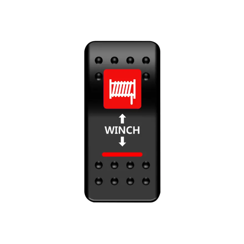 Moose Offroad - Rocker Switch -Winch - Red