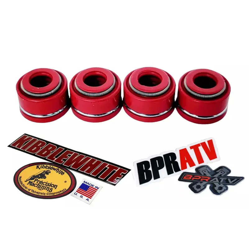 2009-2025 Honda CRF450R CRF 450R Kibblewhite RED Viton Valve Stem Seals Set of 4