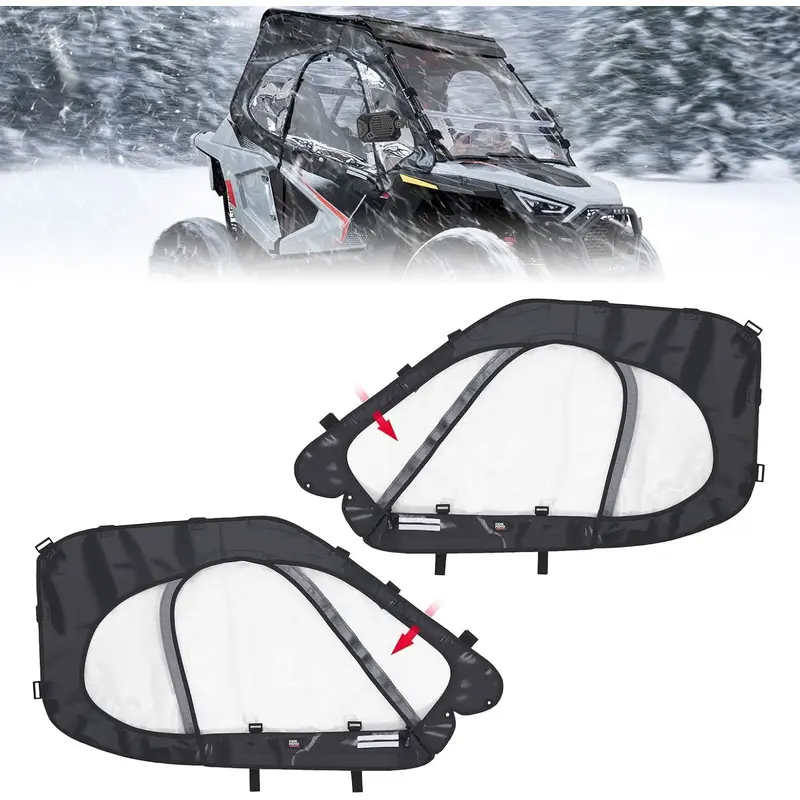 UTV Cab Enclosure Upper Doors for 2022-2025 Polaris RZR 200