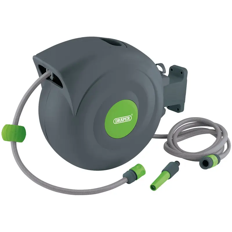 Draper Retractable Garden Hose Reel, 20M - RGH20