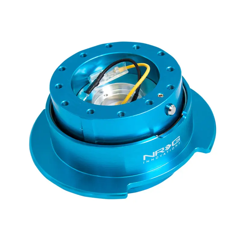 NRG Quick Release Kit Gen 2.5 - New Blue Body / Titanium Chrome Ring