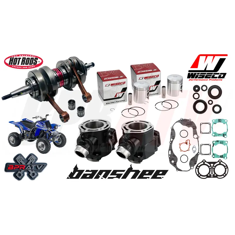 Yamaha Banshee 66mm Simple 370cc Rebuild Kit Crank Wiseco Pistons Gaskets Seals