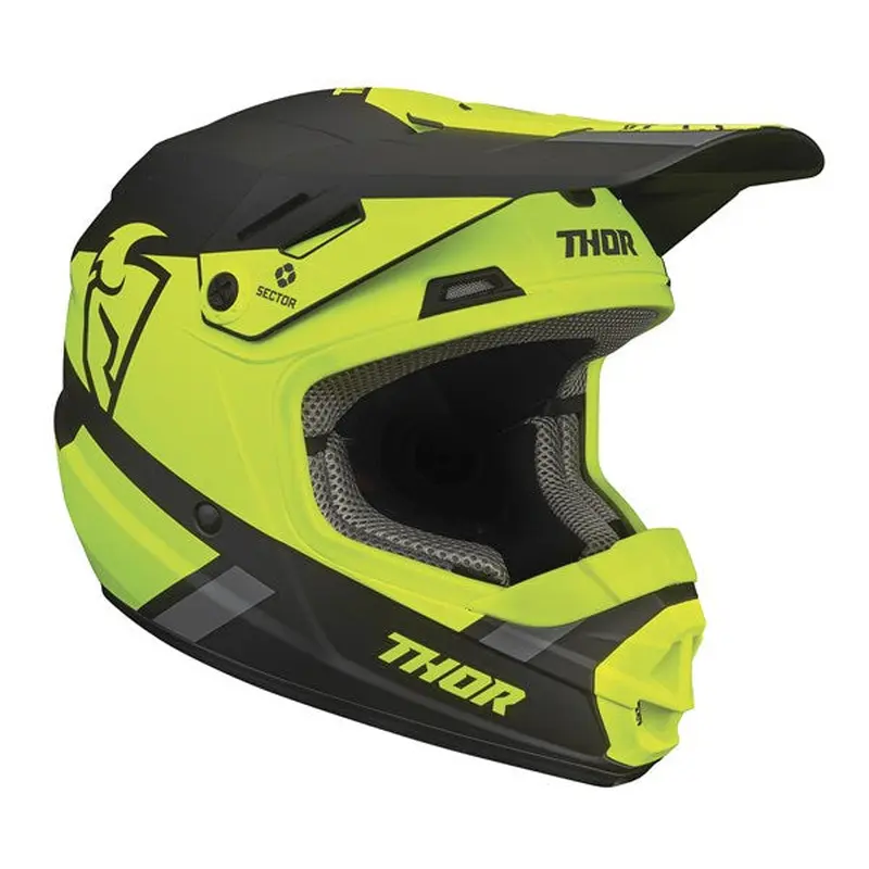 THOR SECTOR SPLIT YOUTH HELMET ACID BLK