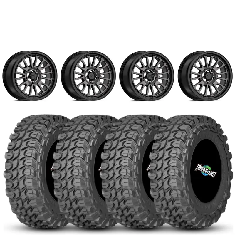 Valor V14 15x7 Dark Tint 5+2 5/4.5 on Gladiator X Comp 10 Ply 35x10-15