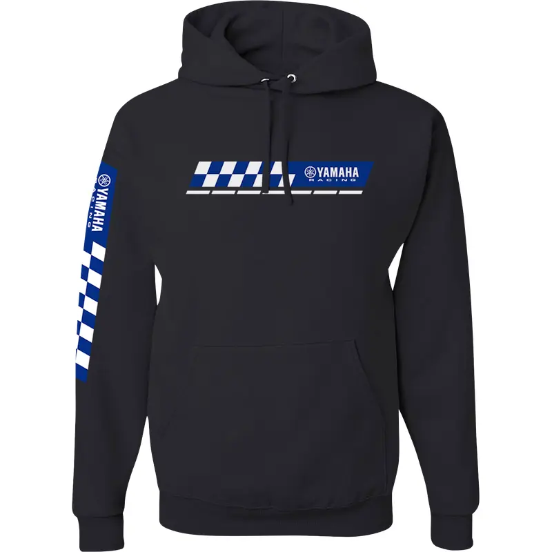 YAMAHA APPAREL Yamaha Racing Check Hoodie - Black - XL NP21S-M3110-XL