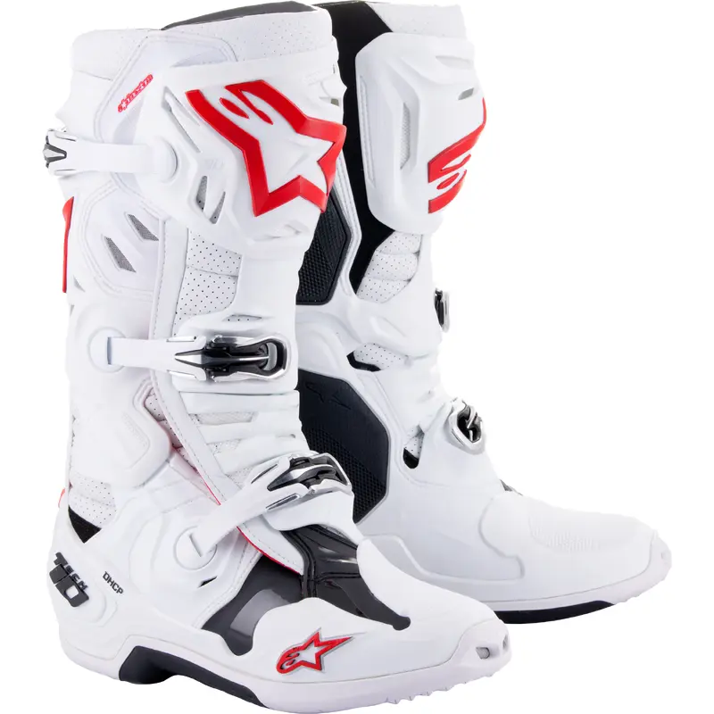 Tech 10 Supervented Boots White/Bright Red Sz 14