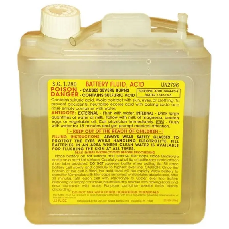 Acide lectrolyte  Batterie