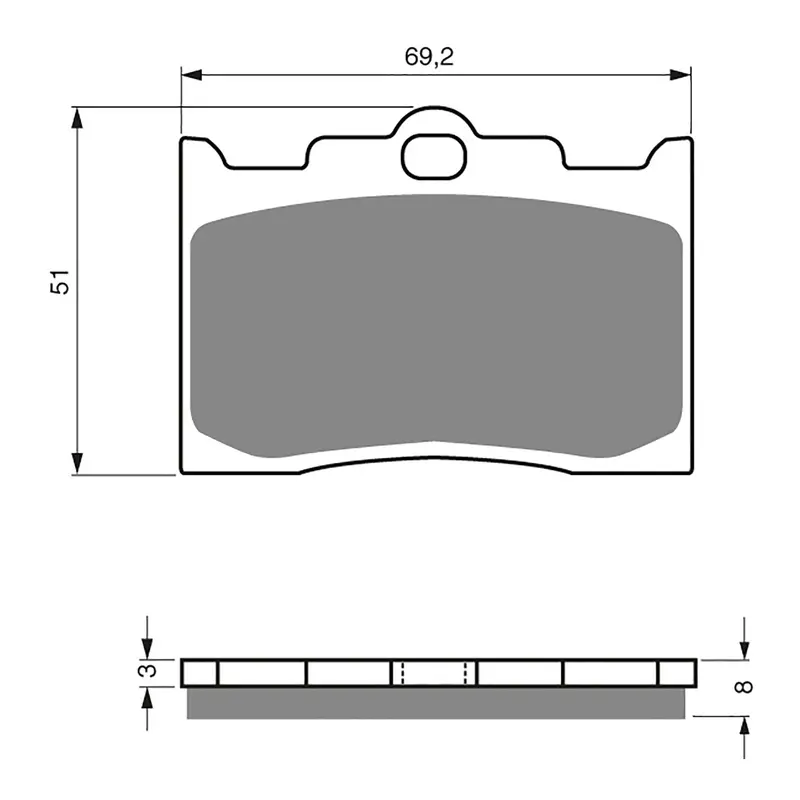 BRAKE PADS GOLDFREN SINTERED SPORTS GF132 - S3 ( PH275 )
