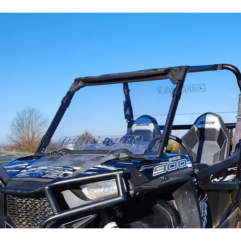 Polaris RZR 1000 - 1 Pc Windshield with Clamp and Vent Options