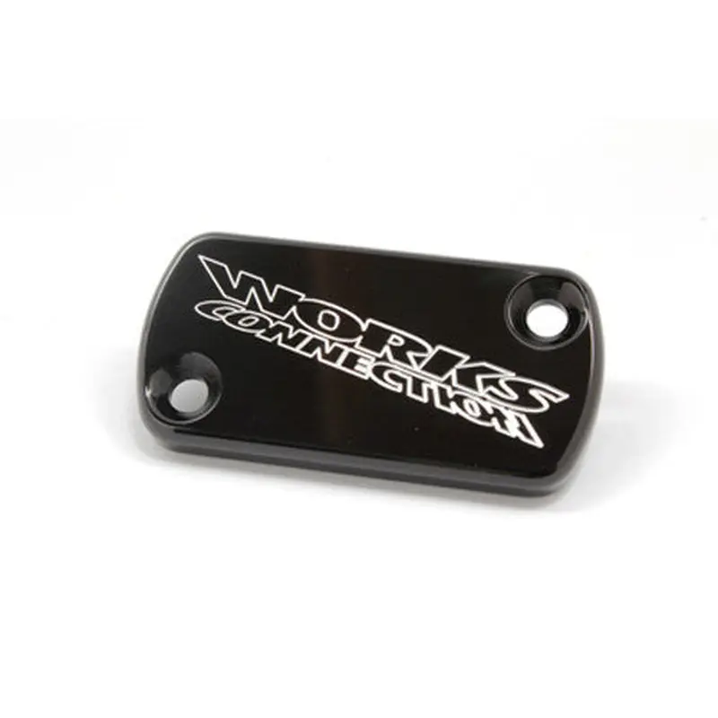 WORKS BILLET FRONT BRAKE COVER BLK RM/KX 21-115