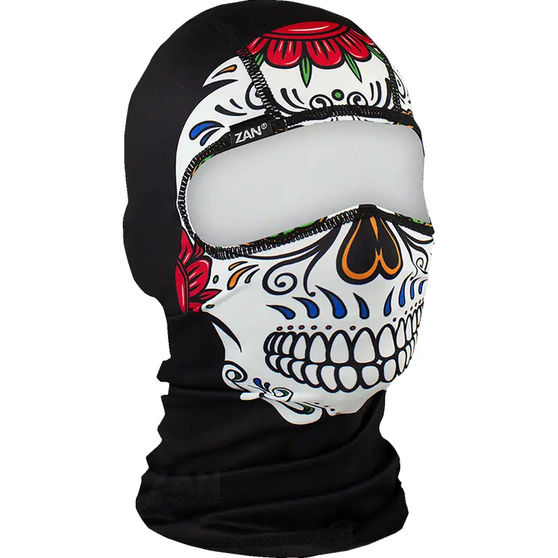 ZAN HEADGEAR Balaclava - Polyester - Muerte Skull WBP413