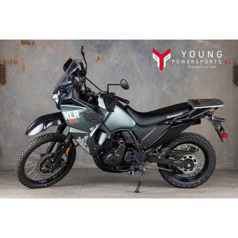 New 2025 Kawasaki KLR650 S Metallic Matte Old School Green