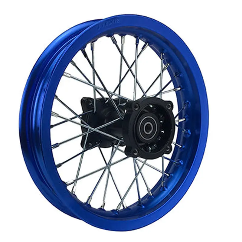 Rim Wheel - Rear - 12.0 x 1.85 Inch - 12mm ID - 32 Spokes - Dirt Bike - BLUE